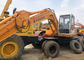 Hyundai 130W Used Excavator Machine , Used Hyundai Wheel Excavator Korea