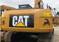 Yellow Used Caterpillar Excavator 320d With 2750mm Tail Swing Radius